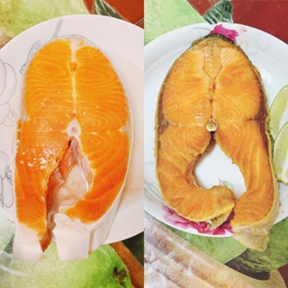 【海鮮長公主】真空包裝冷凍智利厚切鮭魚切片 460g±5% Salmon