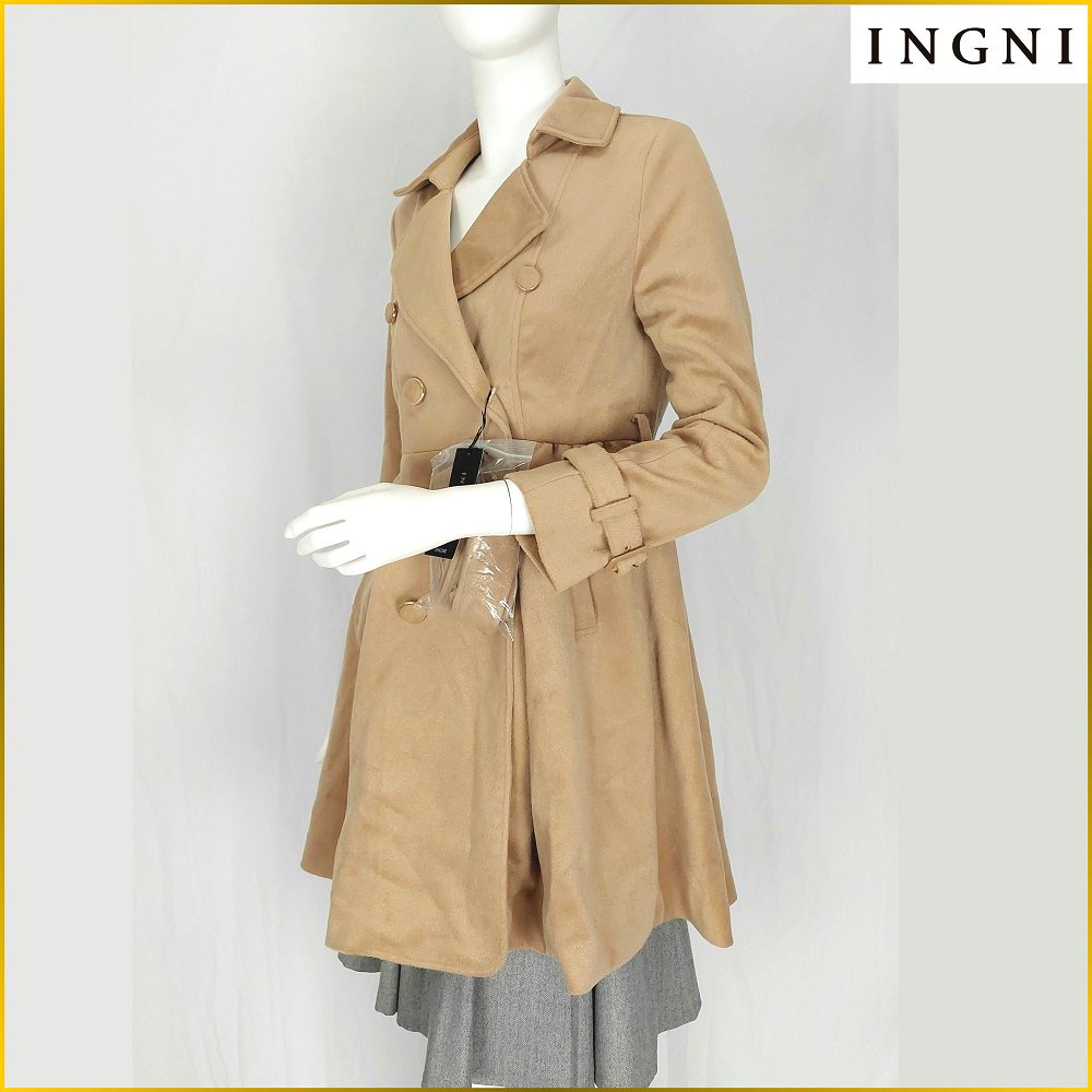 日本品牌✈️INGNI 新品 大衣外套 女 M號 短大衣 絨毛布毛呢 風衣 外套 INGNI 冬季大衣 AF579I