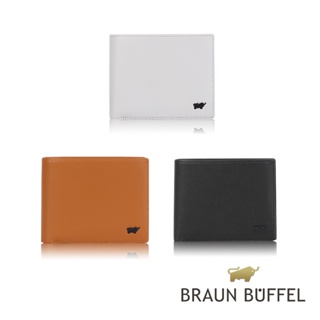 【寧寧精品】BRAUN BUFFEL 德國小金牛 加利恩系列8卡中間翻零錢袋短夾 BF394-318-1 男短夾區