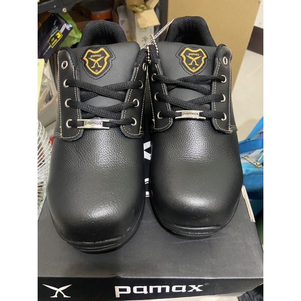 全新帕瑪斯黑黃色橡膠鞋底防穿刺抗菌除臭抓地安全鞋工作鞋，尺寸：7號 40號