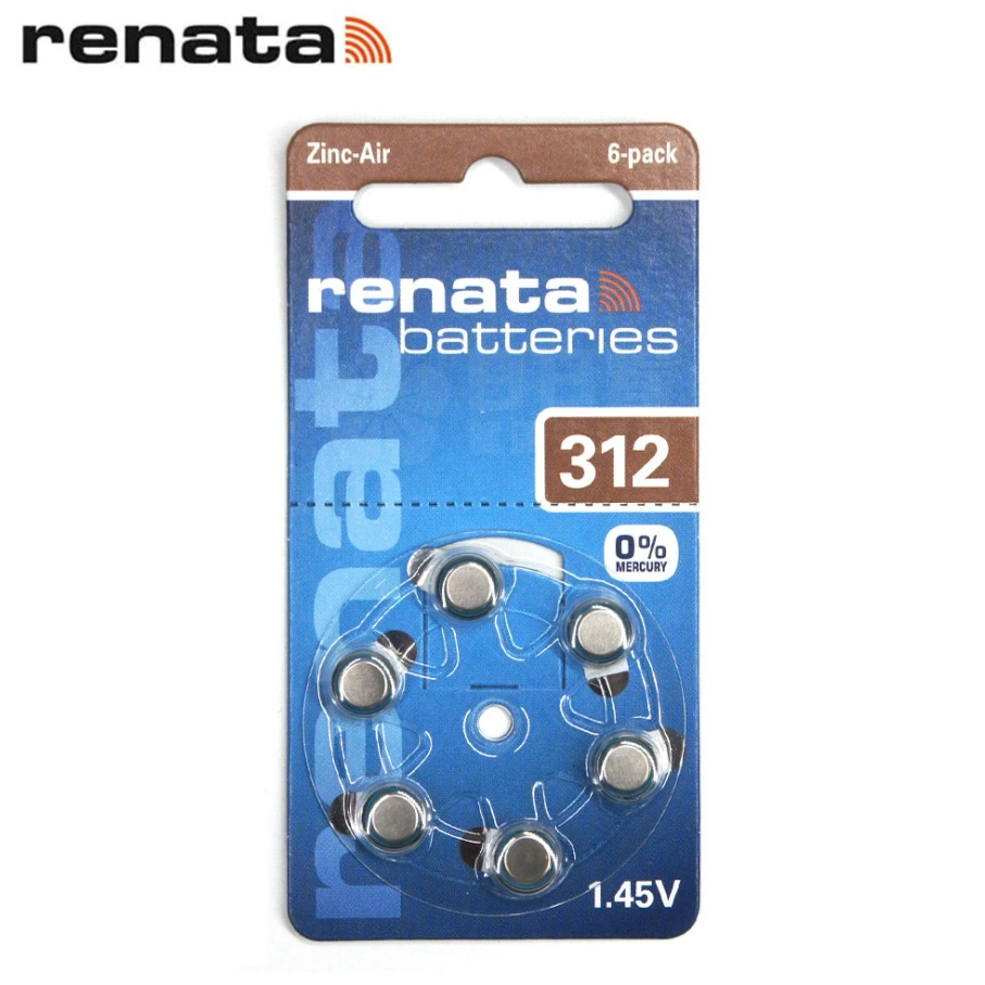 Renata 助聽器電池/鋅空氣電池 PR41/ZA312