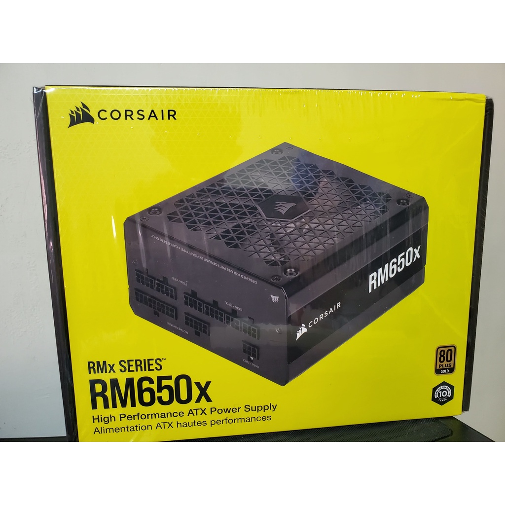 全新 Corsair 海盜船RM650x 650W 金牌 電源供應器