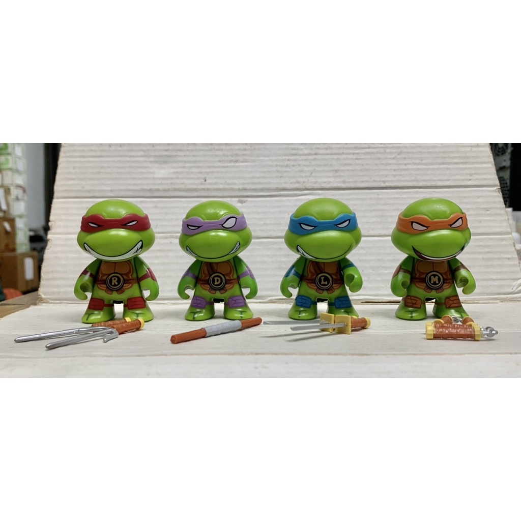 Kidrobot TMNT 忍者龜公仔四隻一組 Dunny Teenage Mutant Ninja Turtles