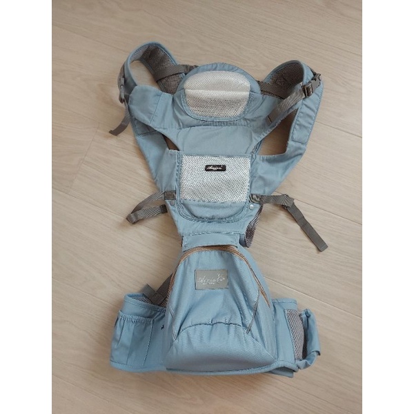 Aixintu多功能腰凳 多功能揹帶 揹巾 透氣揹帶 0~2歲 嬰兒揹帶 可收納腰凳 嬰兒揹巾 寶寶坐墊揹帶 二手