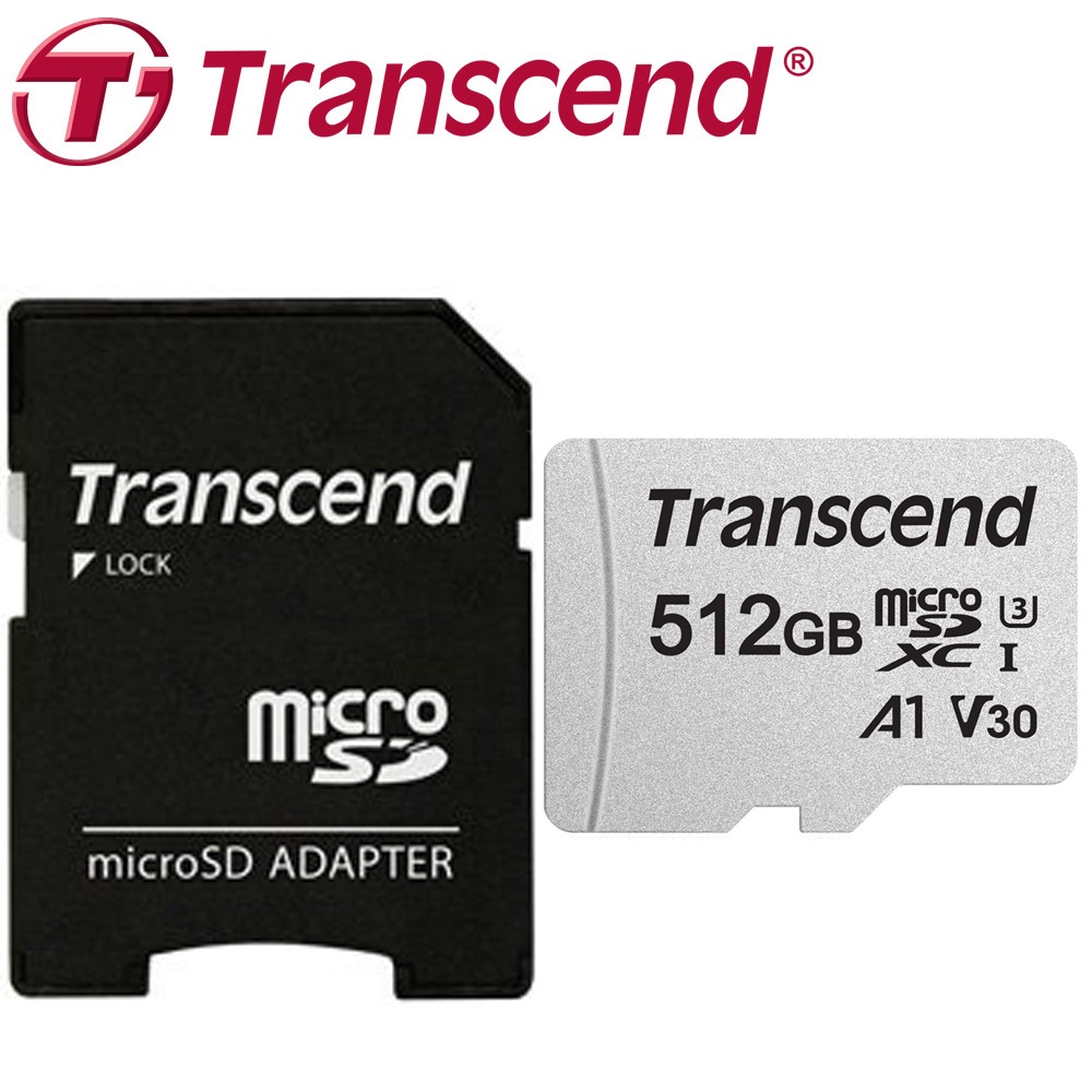【現貨】Transcend 創見 512GB 512G  microSDXC TF U3 A1 V30 300S 記憶卡