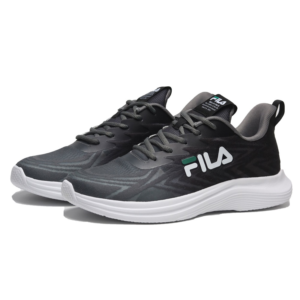 FILA 休閒鞋 慢跑鞋 黑白 基本款 男 1J924W001
