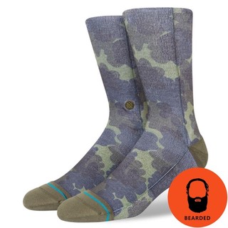 【 🇺🇸大鬍子美國襪子選品 】STANCE - HYDRANGEA CREW SOCKS經典印花設計系列街頭休閒長襪