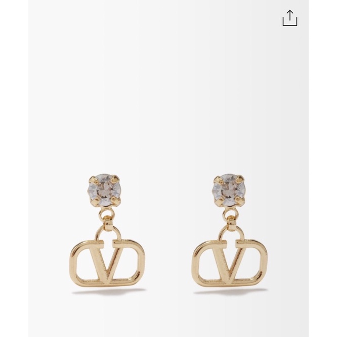 Valentino logo earrings 耳環