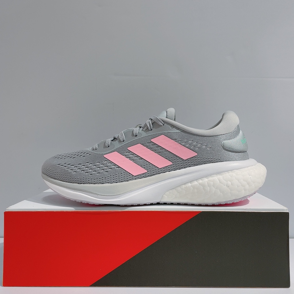 adidas SUPERNOVA 2 W 女生 灰色 舒適 透氣 運動 慢跑鞋 HR0104