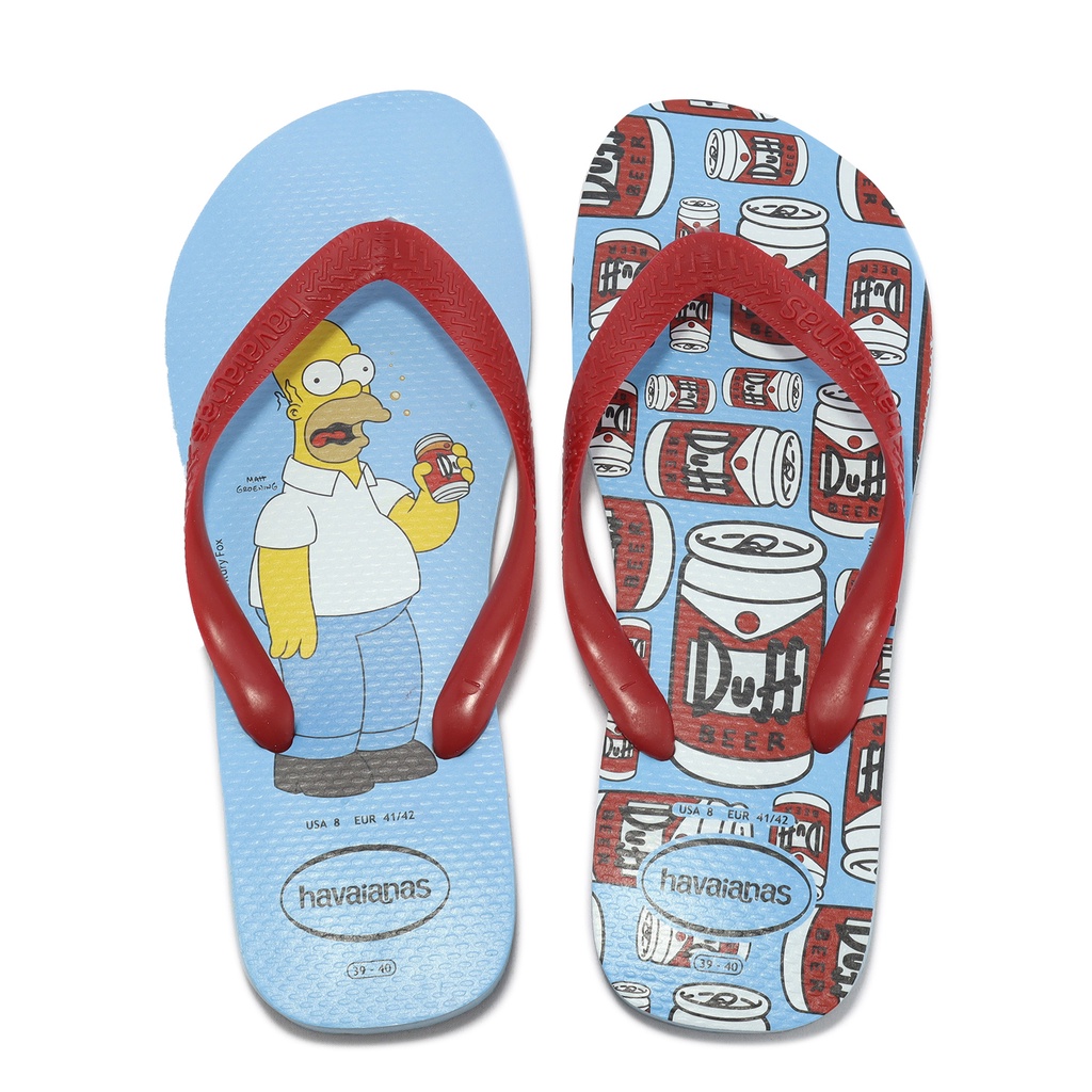 Havaianas 拖鞋 Simpsons 藍 紅 巴西 夾腳 辛普森 Simpson ACS 41378892404U