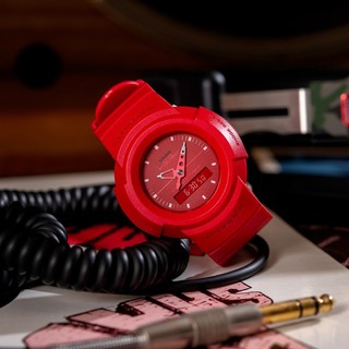 CASIO 卡西歐 G-SHOCK 復刻ONE TONE雙顯計時手錶 AW-500BB-4E
