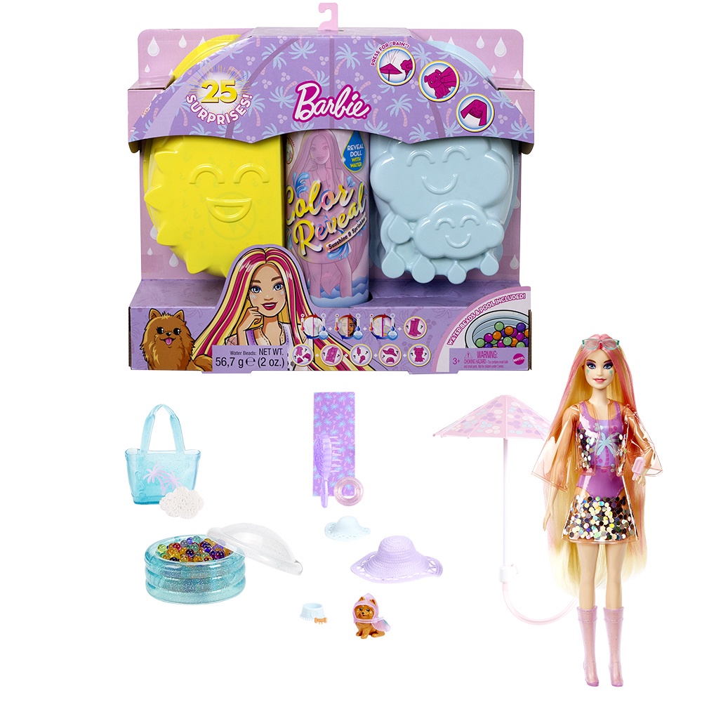 Mattel 芭比驚喜造型娃娃天氣組合 Barbie 芭比 娃娃 正版 美泰兒
