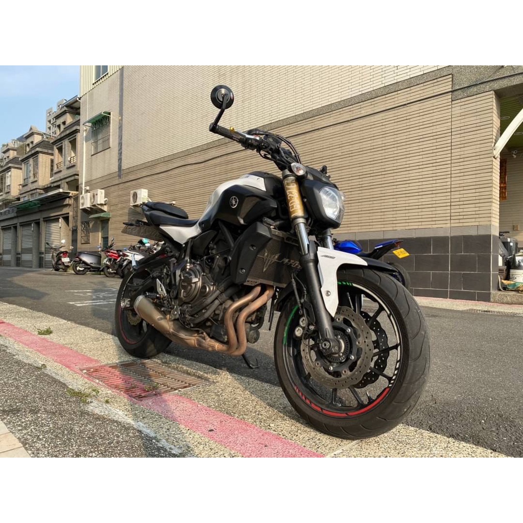 YAMAHA MT-07 ABS 二手檔車中古車配合全額.超額.學生貸款強力過件白牌黃牌紅牌仿賽街車大型重機滿18即可辦