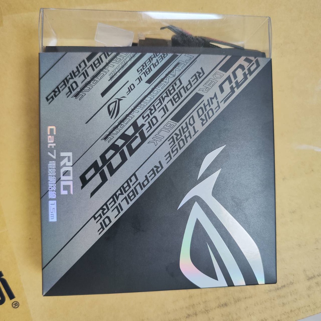 ASUS華碩 ROG CAT7 CABLE 10Gbps電競網路線 全新