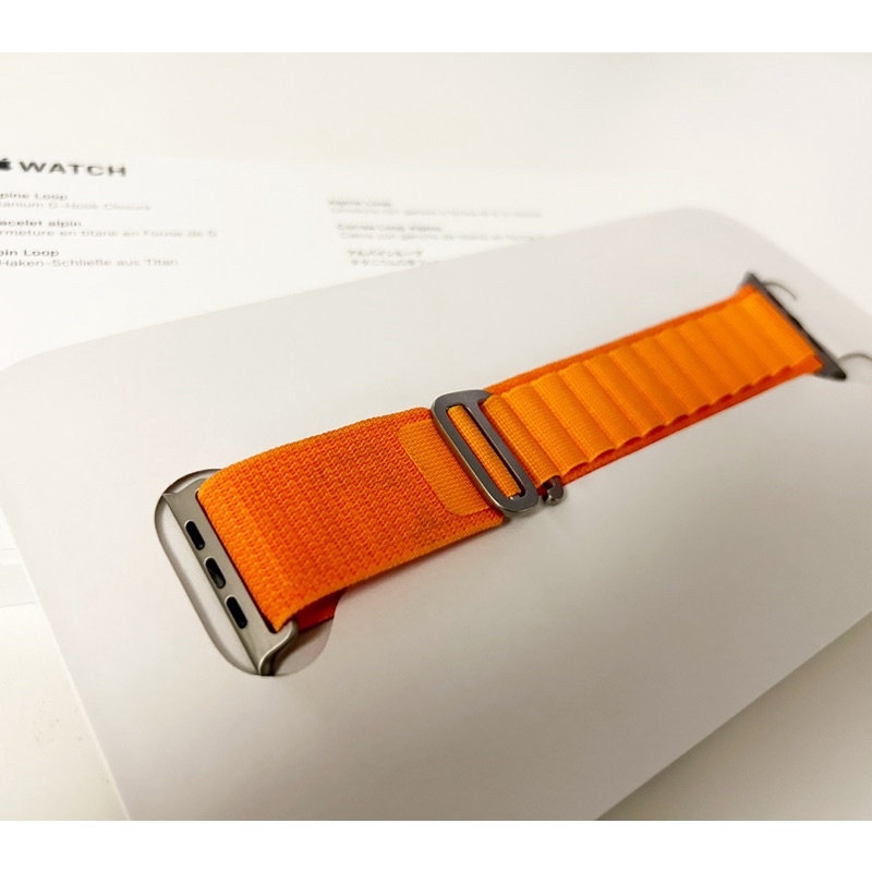 Apple Watch Ultra 原廠高山錶帶橘色 S 號