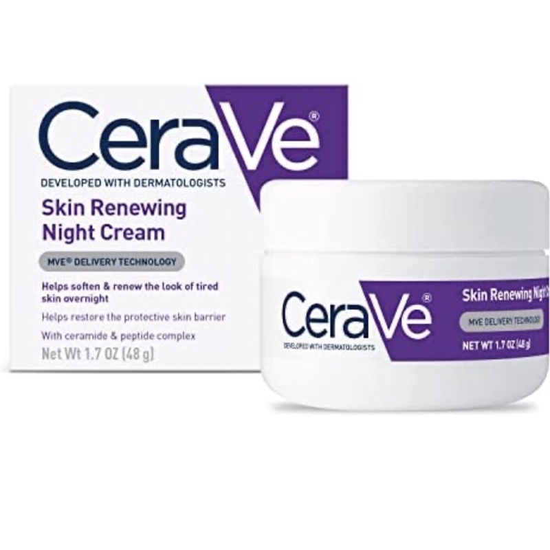 Cerave 夜間 乳霜 skin renewing night cream 🌝 現貨可立即出貨✨🔥