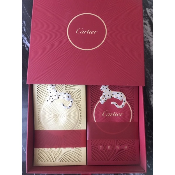 Cartier 卡地亞金豹恭賀新禧全新紅包方盒（含紅包袋）