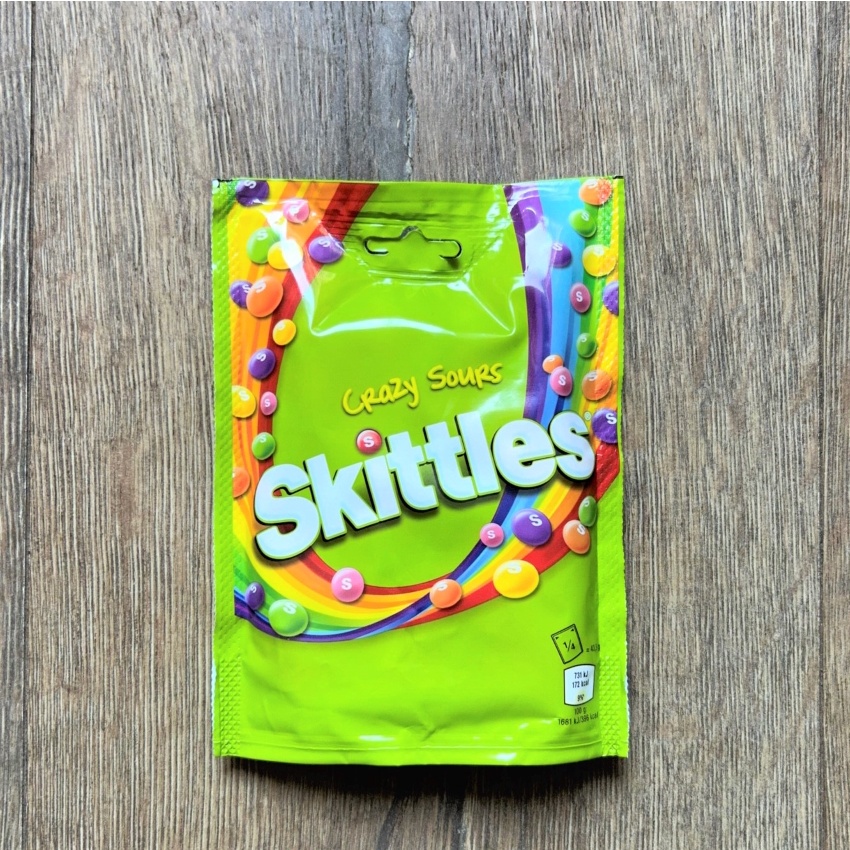 德國製 Skittles Rainbow Candy Crazy Sours 彩虹果汁糖 超酸 彩虹糖 新品