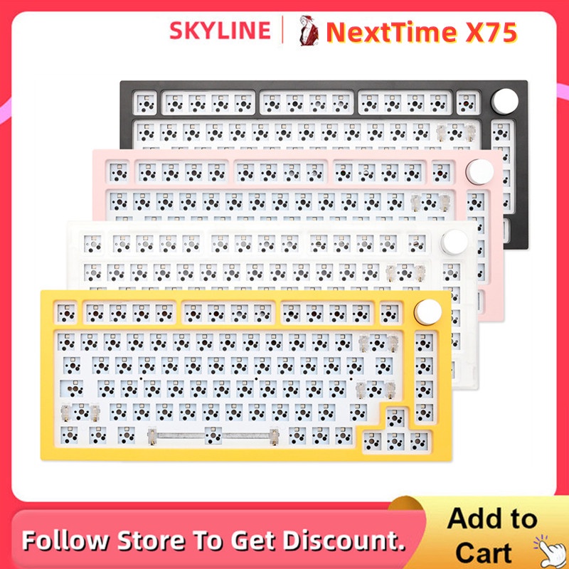 [有貨]NextTime X75 Next time 75 75% Gasket 機械鍵盤套件 PCB 熱插拔開關燈效