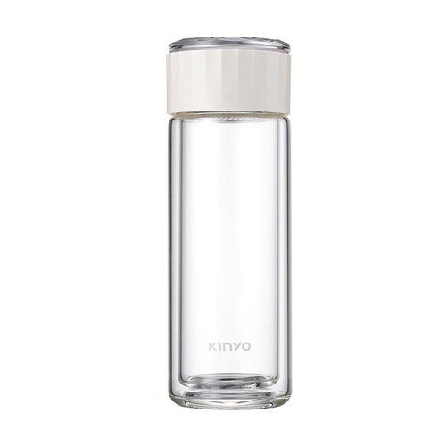 KINYO KIM-223/280ml/雙層防燙水晶玻璃杯 -