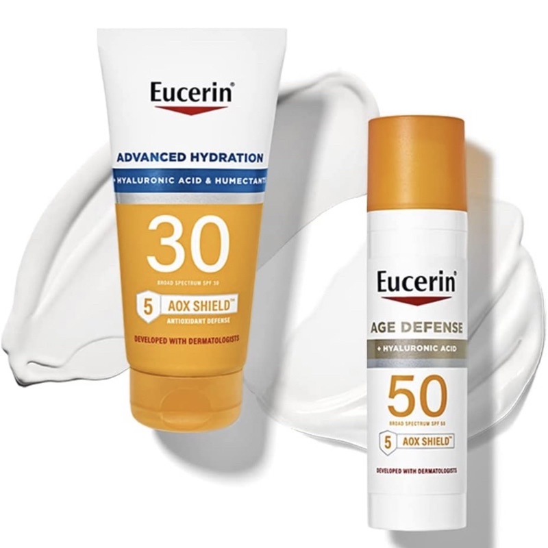 ［美🇺🇸版-🈶️現貨］🔥CP組合優惠🔥Eucerin Sun Advanced 防曬乳 SPF 30 + 50