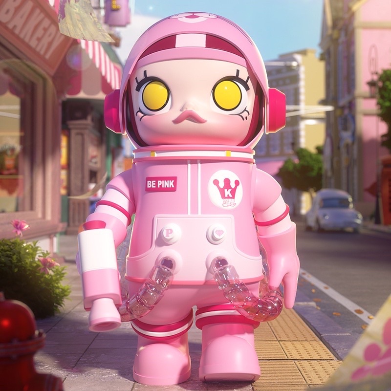 【預購】POPMART泡泡瑪特 MEGA珍藏系列 400% SPACE MOLLY × 粉紅豹 道具玩具創意禮物盲盒