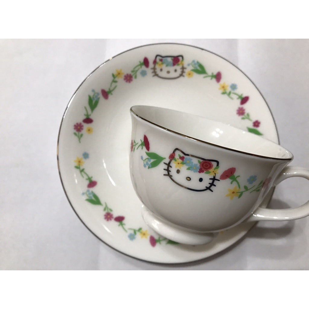 Sanrio 三麗鷗 Hello Kitty 凱蒂貓 下午茶 咖啡杯 甜點 杯盤組（全新，日本限定，已絕版）
