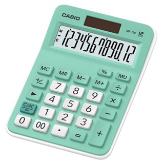 【CASIO】卡西歐 12位元商務系列計算機粉嫩新色-寶寶粉 MX-12B-GN 臺灣卡西歐保固兩年