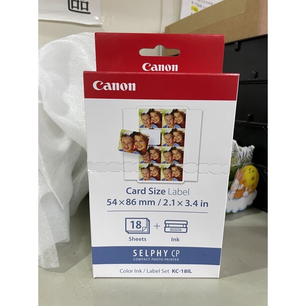 Canon SELPHY CP印相紙 相紙 相片 card size label 18張