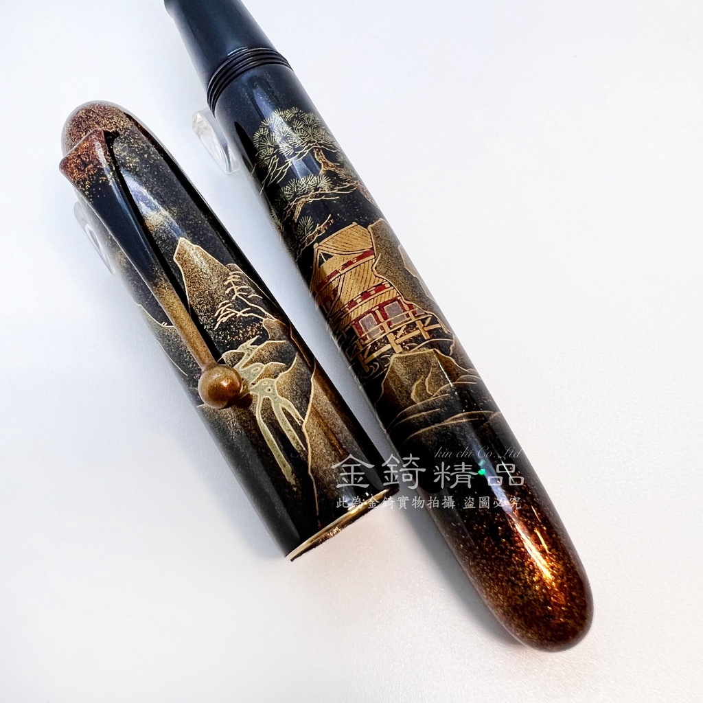 【NAMIKI】日本並木蒔繪鋼筆 YUKARI ROYALE 樓閣山水亭夜景鋼筆 20號18K筆尖 (國光會)