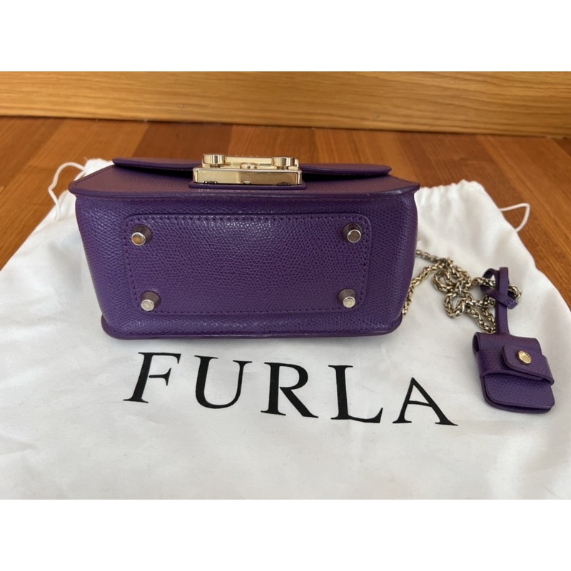 Furla 紫色 小包 包包 側背包