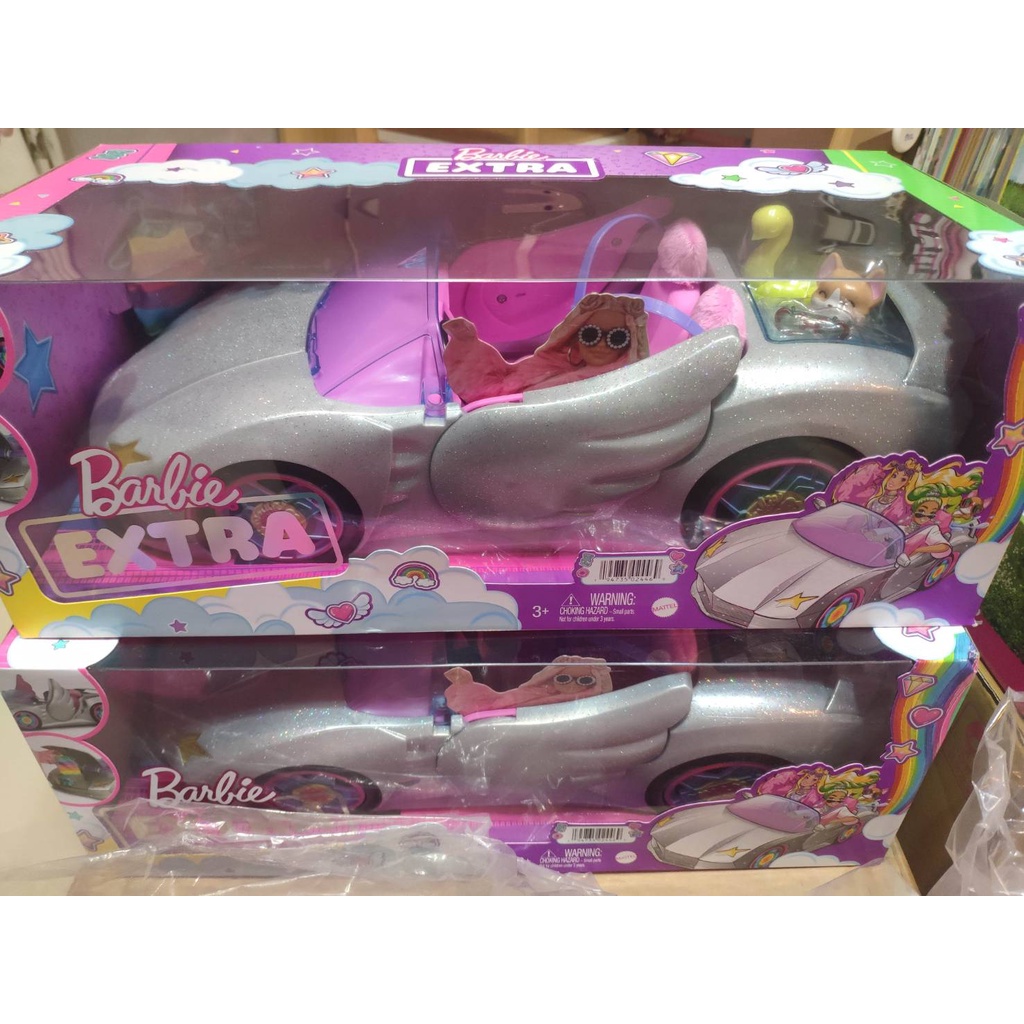 現貨-正版美泰芭比 Barbie 汽車 Extra 跑車 車輛玩具組 芭比車 銀色