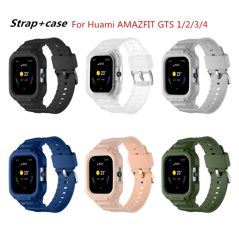 Huami AMAZFIT GTS 1/2/3/4 智能手錶腕帶運動矽膠錶帶手鍊錶帶 Correa 軟 TPU 錶帶