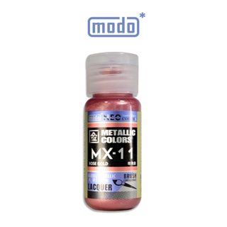 【modo摩多製造所】NEO瓶 全新二代金屬色 MX-11 MX11 玫瑰金/30ML/模型漆｜官方賣場