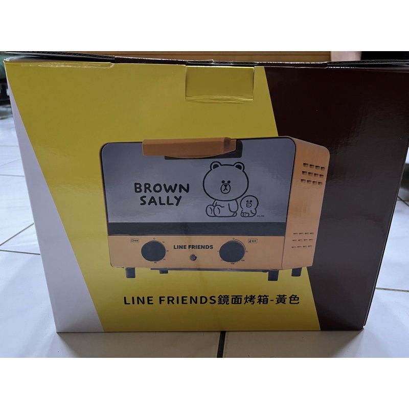 LINE FRIENDS鏡面烤箱-黃色