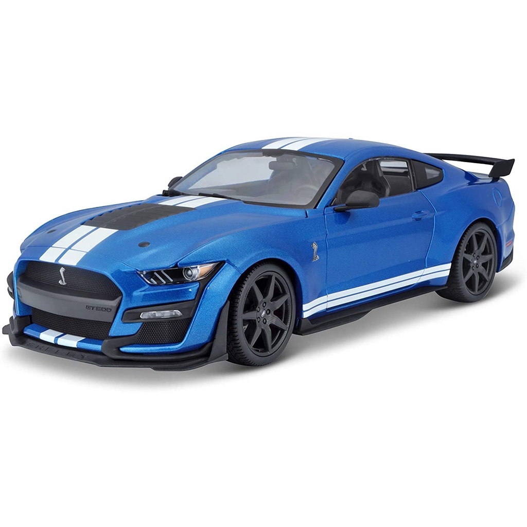 =CodE= MAISTO FORD MUSTANG SHELBY GT500 2020 汽車模型(藍白線條) 福特野馬