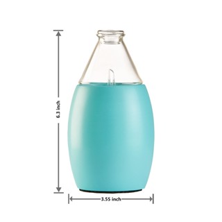 【香氛之家】臺灣手工製造橡木桶擴香儀 六瓶10ML精油任選一瓶加贈澳洲尤加利&甜橙10ML各一瓶 USB電源 (藍色)