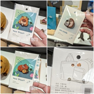 代購 Xpark 木製別針 企鵝 3.5x3.5cm 水族館 紀念品 禮品店 水豚