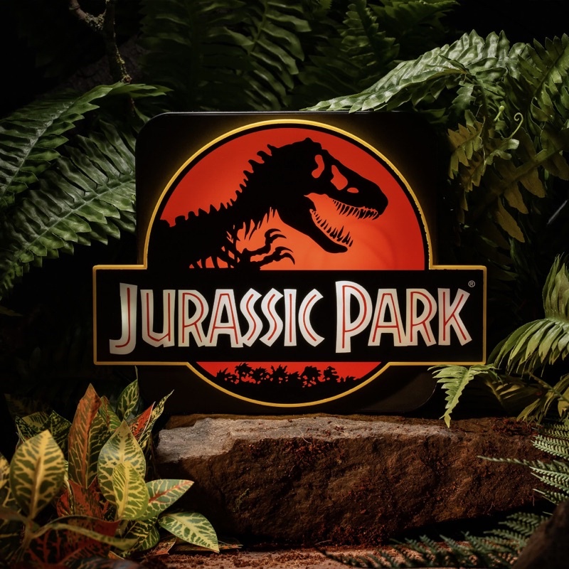 美國官方預購+現貨 透明支架版 環球影城 Jurassic Park 夜燈 侏羅紀公園 招牌Logo燈箱 燈