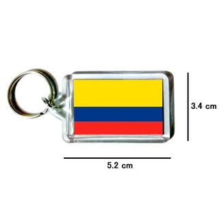 哥倫比亞 Colombia 國旗 鑰匙圈 吊飾 / 世界國旗