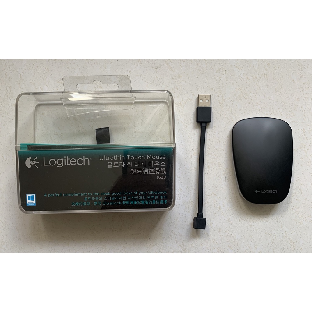 Logitech 羅技 超薄觸控滑鼠 T630 (二手)