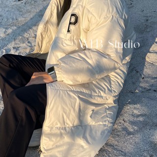 WEB Studio🔗【實拍】冬季韓版寬鬆中長版 加厚麵包服羽絨外套 羽絨衣