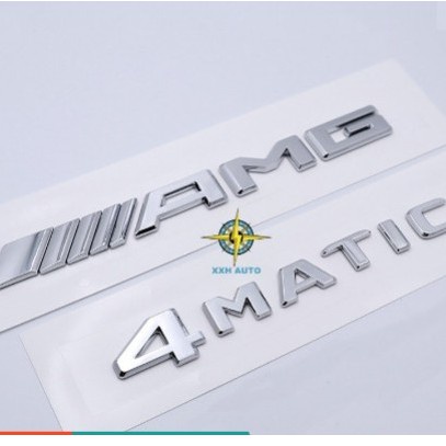 Mini's【汽配】賓士改裝 AMG 4MATIC車標車貼 C級 E級 S級 AMG字標改裝英文車標誌車尾標車貼字標