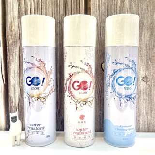ܤ 現貨 正品【GO!TECHS】防水噴霧 藍-原味 / 紅-玫瑰 / 鞋用潔白噴霧 280ML/瓶