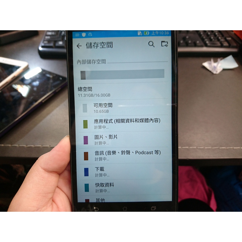 212-二手 ASUS ZenFone 2 ZE550ML Z008D(16G/5.5吋/黑) 二手 手機