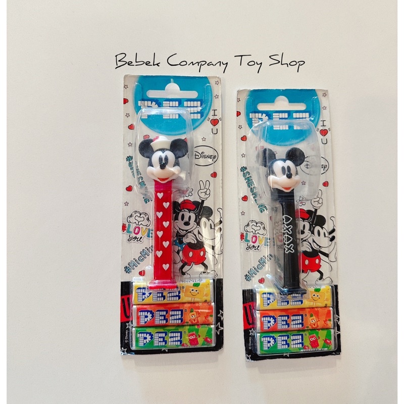 全新 PEZ Mickey Minnie 迪士尼 米奇 米妮 貝思 糖果盒 貝思糖