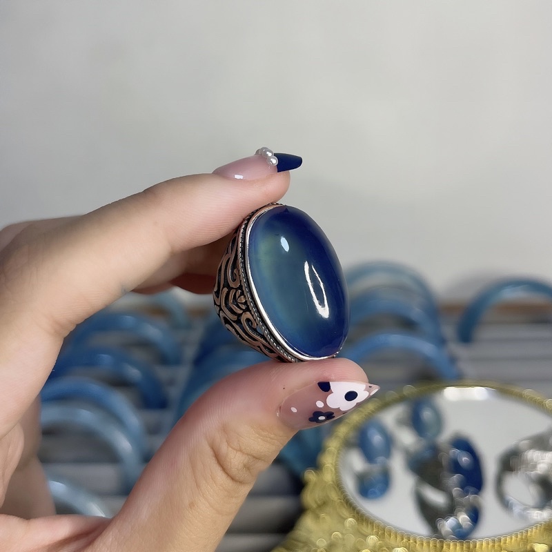 現貨 ✨ 天然 海藍寶 戒指💍 原創設計 收藏級蛋面 可下單