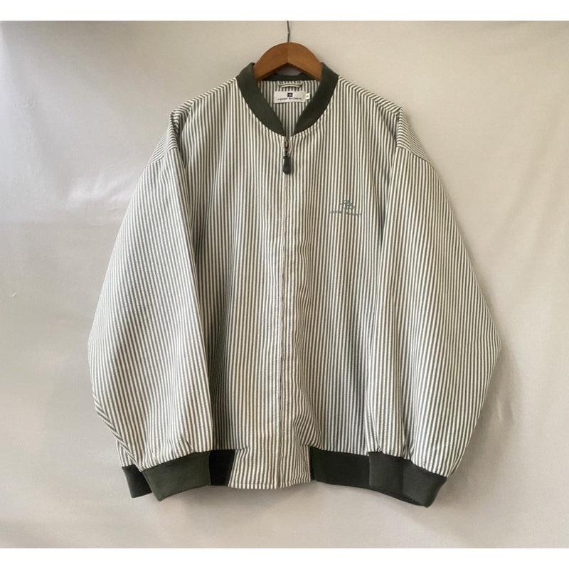 《舊贖古著》Pierre Balmain bomber jacket 防風外套 直條紋 古著 vintage