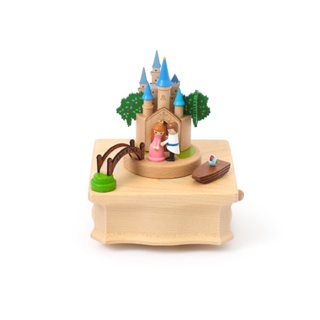 【森林城堡】小巧繞圈音樂盒、音樂鈴 、城堡、森林、小船、公主王子