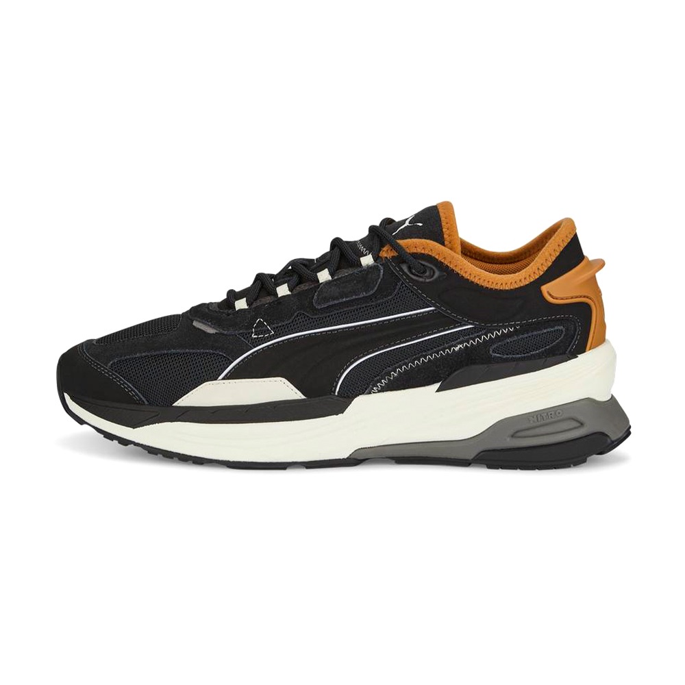 Puma Extent Nitro Heritage 男 黑 麂皮 拼接 網布 基本 運動 慢跑鞋 38555601